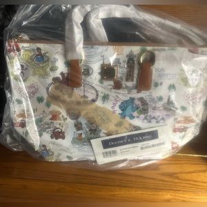 Disney Dooney & Bourke Bag - Pixar Maps - Tote Bag Brand New Never Opened